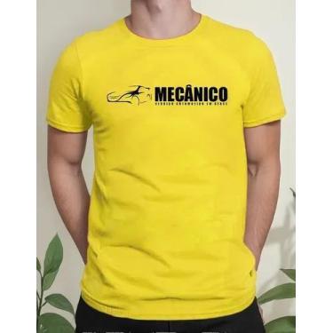 Imagem de Camiseta Camisa Adulto 100% Algodão Uniforme Profissional Mecânico Ofi