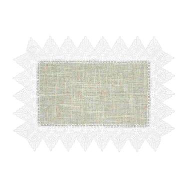 Imagem de Lugar Americano Renda Guipir Poli-Linho Bege 35X50Cm Rafimex