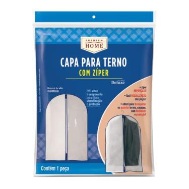Imagem de Capa para Terno com Zíper - Cinza (88x58cm) | Premium Home (Ref.: 477-CZ)