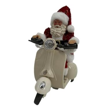 Imagem de Enfeite Musical c/Movimento Papai Noel VM Motocicleta
