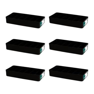 Imagem de ORGANIZADOR PP MODULAR C/DIVISORIAS PRETO 40,5 X 19,5 X 7,5 CM