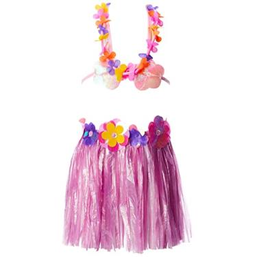Imagem de Sulamericana Fantasias Havaiana Infantil, G 10/12 Anos, Roxo/Lilás