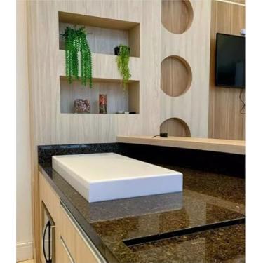 Imagem de Tampa de proteção para Cooktop 2 bocas, em Acrilico, 54cm x 32cm x 8cm (Branco)