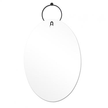 Imagem de Espelho Decorativo Aramado Wire Boll Preto 60X40 Oval