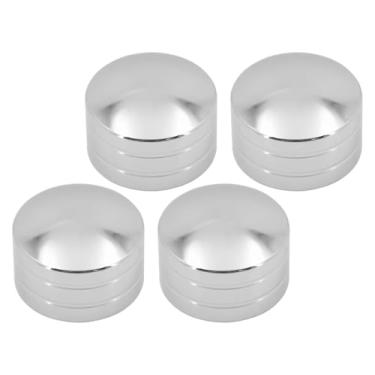 Imagem de BYYINGSUS 4 peças de tampa de plugue de ignição de motocicleta parafusos de cabeça de porca tampas de parafusos compatíveis com Touring Sportster XL883 1200 48 72 Twin Cam 99-17 (tampas de porca C)