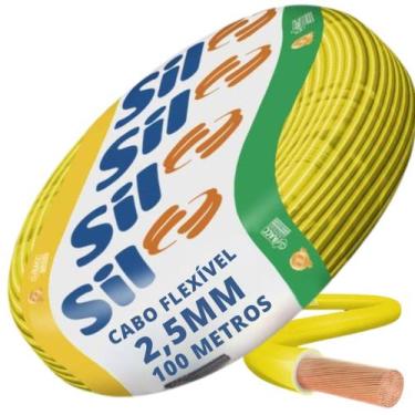 Imagem de Cabo Flexivel 750V 2,5mm 100 Metros Amarelo Sil