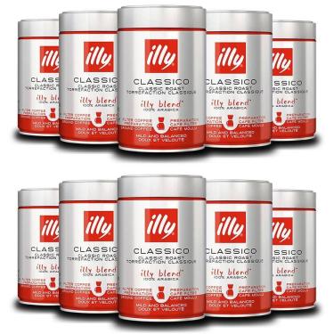 Imagem de Café Illy Clássico Torrado E Moído Kit 10 Latas 250G