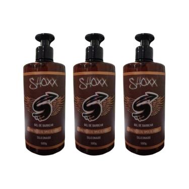 Imagem de Gel De Barbear Shoxx 500G Siliconado - Kit Com 3Un