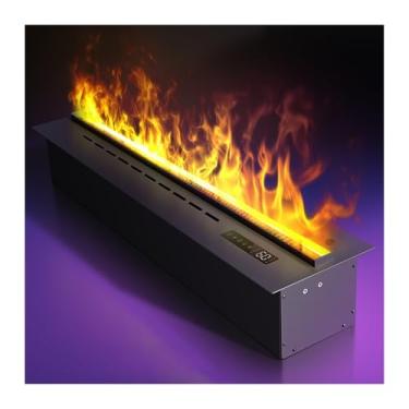 Imagem de Lareira Decorativa Lareira elétrica 3D atomizada embutida Gabinete de TV decorativo Simulação chama Núcleo lareira eletrônica ultrafina(1.0m)