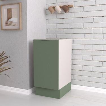 Imagem de Balcão 1 Porta 40cm sem Tampo com Rodapé Puxador 150mm Ipanema CabeCas