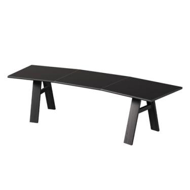 Imagem de Mesa de mesa recortada para computador portátil com moldura resistente, espaçosa e moderna minimalista para escritório em casa, mesa de estudo cinza (2GG)