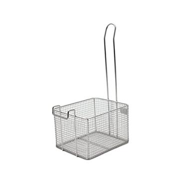 Imagem de Cesta de fritura de aço inoxidável para batatas fritas, cesta quadrada de filtro de resíduos de óleo, filtro de alimentos para batatas fritas, camarão, etc