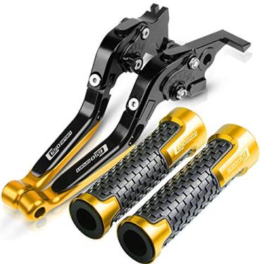 Imagem de Para BMW C650 Sport 2015-2017 2016 C650 Alavanca extensível dobrável Alavancas de embreagem de freio CNC 7/8 22 mm Punhos de mão do guidão Alavanca de embreagem do freio da motocicleta (Cor: 9)