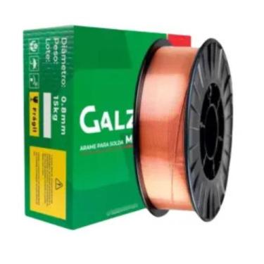 Imagem de Eletrodo Para Solda Galzer Arame Solda Mig Er70s-6 0.8mm - 15kg - 0.8m