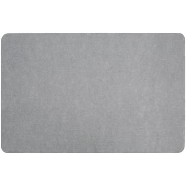 Imagem de Tapete antiderrapante para cadeira de escritório 90 * 140 cm/35 * 55" tapete de mesa cortável à prova de som tapete de cadeira de computador protetores de chão para piso de madeira (2 peças, cinza