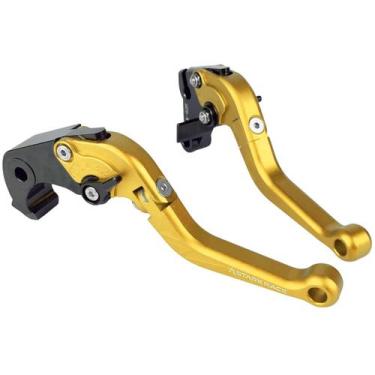 Imagem de Manete Esportivo Dobrável Kawasaki Zx6r 636 Zx10r Z1000 - Stark Race, 