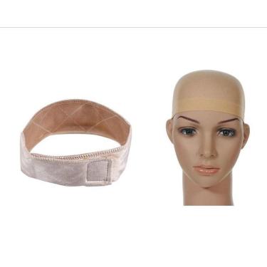 Imagem de Faixa Hair Grip + Wig Cap Bege Para Peruca Front Lace Wig