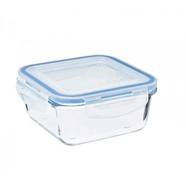 Imagem de Pote Hermetico Quadrado Marmita de Vidro 800 ML - Mimo