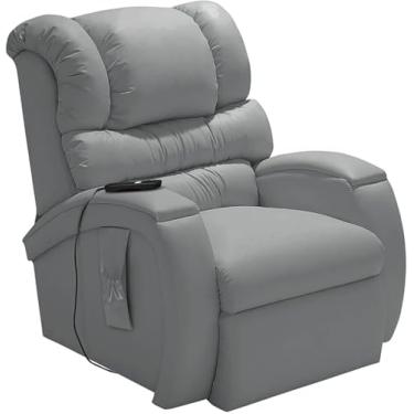 Imagem de Poltrona Imperial Lift com Controle Remoto Ideal para Idosos, Pós-Cirurgia e Mobilidade Reduzida Conforto e Segurança Revestida em Corano Macio Cor Cinza 312