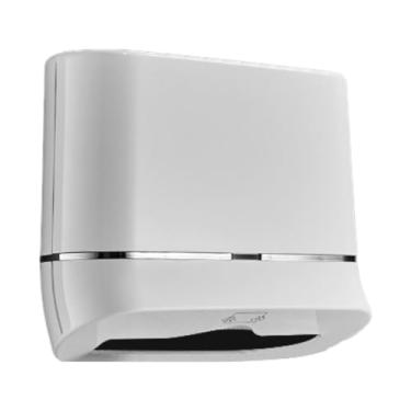 Imagem de ＫＬＫＣＭＳ Suporte para papel higiênico fácil de instalar, caixa organizadora à prova de poeira, porta-lenços para cozinha, escritório, banheiro, banheiro, Branco Sem Broca