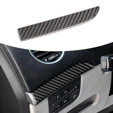 Imagem de Capa decorativa para painel do motorista principal do carro compatível com Alfa Romeo 159 Brera Spider 2004-2011 em fibra de carbono macia, acessórios interiores de acabamento para painel interno