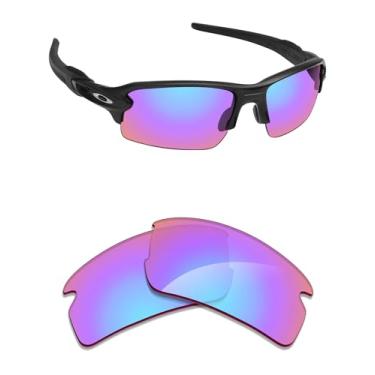 Imagem de Alphax Lentes de reposição polarizadas espelhadas Tracer Rose para óculos de sol Oakley Flak 2.0 XXL OO9488