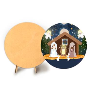 Imagem de Painel Sublimado 50cm C Elastico Natal + Suporte MDF (NAT104)