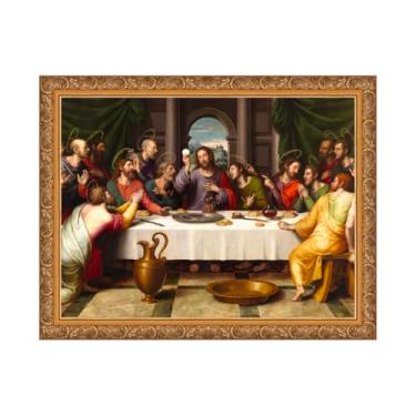 Imagem de Quadro Santa Ceia (1562) com moldura (G)