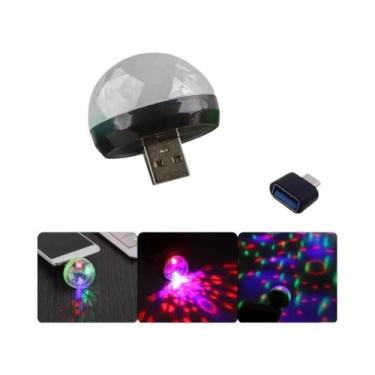 Imagem de Luz De Disco LED USB Colorida Para DJ, Efeito De Luz Para Festas, Ilum