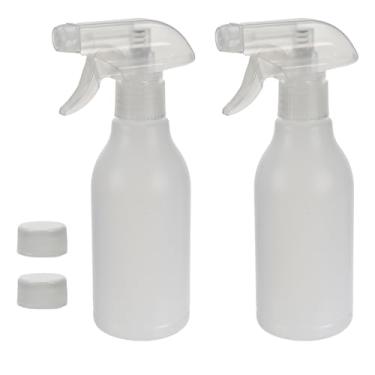 Imagem de KRISMYA Frascos vazios de spray de plástico transparente de 300 ml com bocal ajustável e medições, pulverizador de névoa multiuso para limpeza e irrigação de plantas, pacote com 2