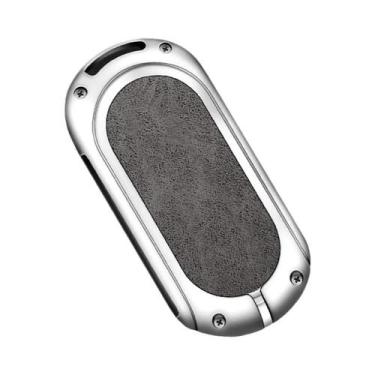 Imagem de Capa De Chave De Couro Mercedes Com Shell Metálico Para Chave Do Class