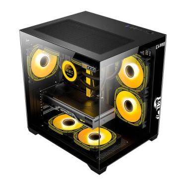 Imagem de Gabinete aquario gamer grodd night preto - Clanm