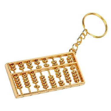 Imagem de Acouto Ábaco Chaveiro Pingente ábaco Chaveiro de Metal Portátil Chave Pingente Ornamento Trinket Chave