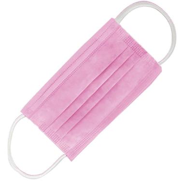 Imagem de Máscara de TNT Tripla com Elástico Rosa com 50 Unidades - MTT0008 - MIRALUPA