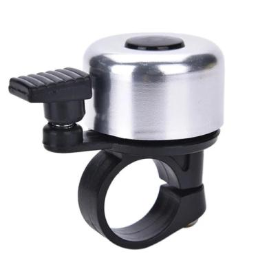 Imagem de Campainha Sino Bicicleta Retrô Metálico Som Tradicional Design Clássico Prata