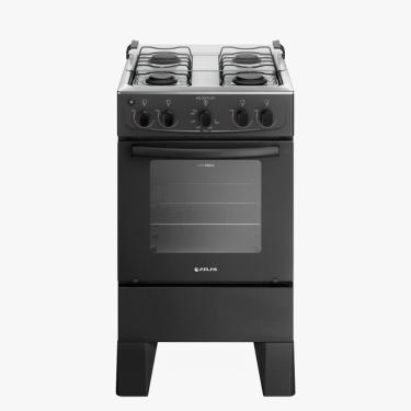 Imagem de Fogão 4 Bocas Atlas Automático Mesa De Inox Milão Plus Preto Bivolt