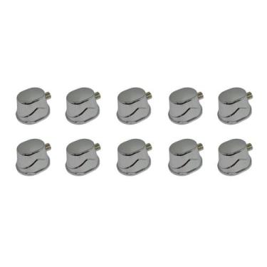 Imagem de Kit 10 Canoas Para Tom Caixa E Surdo De Bateria 19.4 Cromada - Spankin