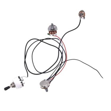 Imagem de XUXHOU Chicote de Fiação de 3 Vias, Kit de Fiação de Guitarra para Guitarristas Elétricos Lp, Material de Metal e Plástico