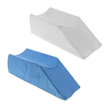 Imagem de barenx 2 peças de cobertura de zíper espuma perna joelho tornozelo suporte almofada de elevação travesseiro estabilizador de pé para dormir, ler, descansar ou elevar