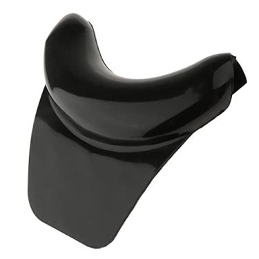 Imagem de Almofada de gel para descanso de pescoço para salão de beleza - Descanso de cabeça confortável de spa para lavagem de cabelo, design de chifre, fácil de instalar - material de silicone, preto -