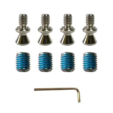 Imagem de Fixador de maçaneta de porta de geladeira WR01X11007 & WR01X11014 3031578 Conjunto de parafusos de maçaneta de geladeira para GE LG peça de reposição AP5668500 PS6447735 (pacote com 4)