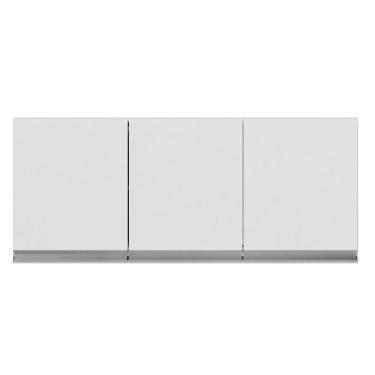 Imagem de Armário Aéreo Para Cozinha Lavanderia Andréia 3 Portas 120cm Branco-mabe Magazine