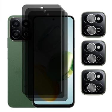 Imagem de Para Honor X7c 4G, Vidro Temperado de 6,77 polegadas Filme Protetor de Tela de Privacidade Anti-Espião