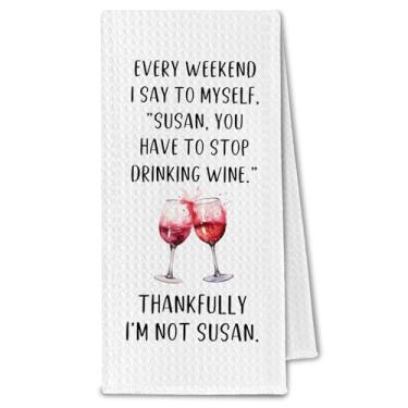 Imagem de ChissNook Toalhas de cozinha de vinho engraçadas, presentes para amantes de vinho, toalhas de bar de chá para decoração de bar, carrinho de cozinha, presentes de bartender, toalhas de mão decorativas