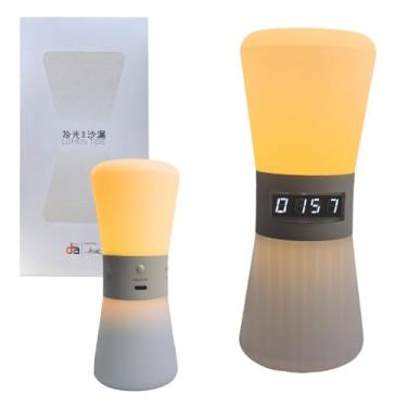 Imagem de Ampulheta LED ajustável com temporizador de meditação com 1 a 99 minutos predefinidos | Pomodoro Technology Visual Ampulheta e Silêncio de Produtividade Crianças/Adultos Ferramenta de Gerenciamento de