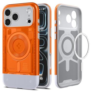 Imagem de Capa Spigen para iPhone 17 Pro, Classic C1 [MagFit] Projetada para Apple iPhone 17 Pro - Tangerina