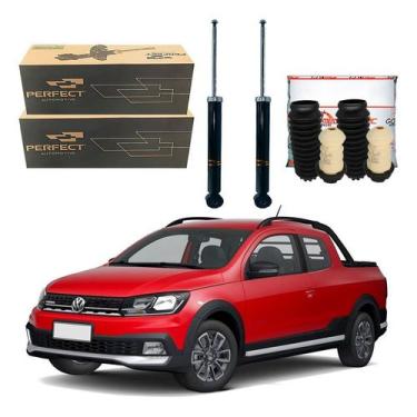 Imagem de Kit Amortecedor Traseiro Saveiro Cross G7 1.6 2018 A 2023 - Perfect