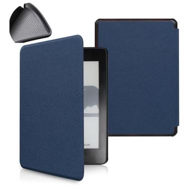 Imagem de Yzlvigrous Capa de Padrão Cruzado para Kindle Paperwhite 7/6/5ª Geração 2015/2013/2012, Tampa de 6 Polegadas com Sono Automático e Acordar, TPU Mole de Volta, Modelo: DP75SDI /EY21