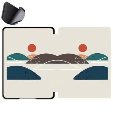 Imagem de Yzlvigrous Capa para Kindle Paperwhite 12th/Coloroft Signature Edition 1ª Geração 2024, Tampa Traseira de TPU Macia de 7 Polegadas com Sono/despertar Automático, Modelo: SA569P/SA59CP/SA568B