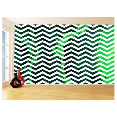 Imagem de Papel De Parede 3D Sala Chevron Zig Zag Listras 3,5M Zig108 - Você Dec